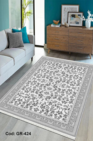 Pamuk Dokuma Taban Kaymaz Yıkanabilir Klasik Desenli  Salon Halısı Mutfak Halısı Koridor Halısı