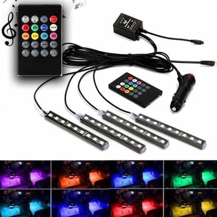 Bmw 4 Serisi Gran Coupe G26 2021-2022-2023-2024-2025 Araç İçi Ayak Altı LED Aydınlatma 48’li RGB Ses Duyarlı Müzikli Kumandalı Oto Ambiyans Işığı