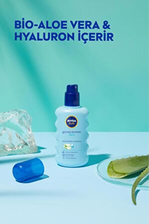 Nivea Sun Nemlendirici Güneş Sonrası Spreyi 200ml, Aloe Vera Özlü, Anında Rahatlama, Hyaluron