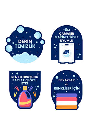 Happy Clean Toz Çamaşır Deterjanı Renkli ve Beyazlar için 6 kg + 4 kg