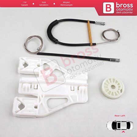 Citroen C5 MK2 MK3 RC RD RW 2007-2018 4/5 Kapı 9221EQ İçin Elektrikli Ön Sol Cam Kriko Tamir Seti