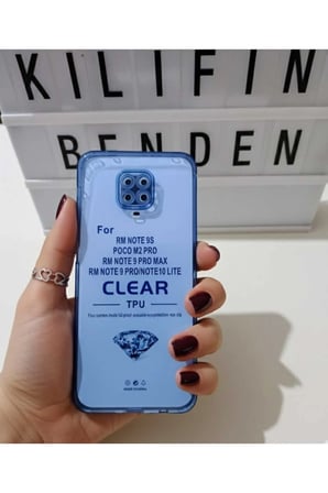 Xiaomi Redmi Note 9 Pro Şeffaf Renkli Kılıf Modeli