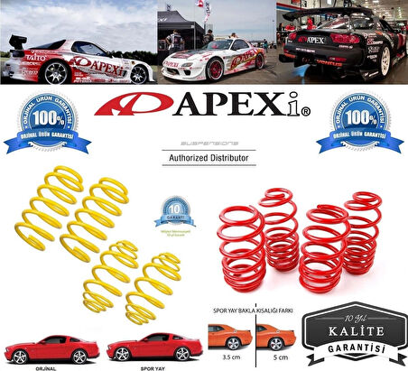 Apexi Volkswagen Golf 5 Uyumlu 5 cm Spor Helezon Yay (2003-2009)