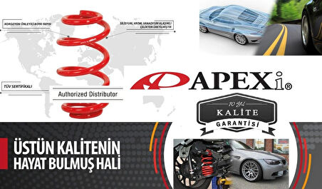 Volkswagen Jetta Mk5 2003-2010 Uyumlu Spor Helezon Yay 5cm | Yay Takımı Alçaltma Seti | Jetta Spor Yay