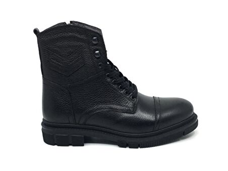 Taşpınar %100 Deri Erkek Kışlık Günlük Bağcıklı Ve Fermuarlı Postal Bot