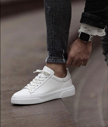 Taşpınar %100 Hakiki Deri Ortopedik Yazlık Hafif Erkek Rahat Günlük Büyük Numara Sneaker Sneaker 38-47