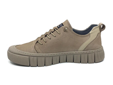 Taşpınar %100 Hakiki Nubuk Deri Erkek Günlük  Rahat Kışlık Sneaker Bağcıksız Ayakkabı Yeni Sezon 40-44