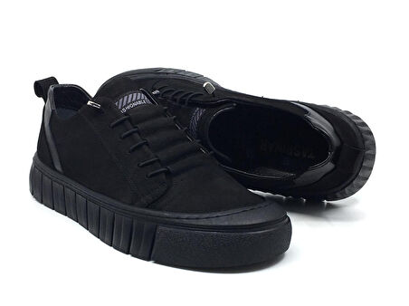 Taşpınar %100 Hakiki Nubuk Deri Erkek Günlük  Rahat Kışlık Sneaker Bağcıksız Ayakkabı Yeni Sezon 40-44