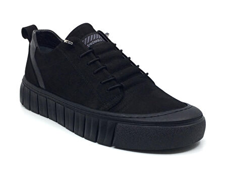 Taşpınar %100 Hakiki Nubuk Deri Erkek Günlük  Rahat Kışlık Sneaker Bağcıksız Ayakkabı Yeni Sezon 40-44