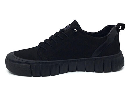 Taşpınar %100 Hakiki Nubuk Deri Erkek Günlük  Rahat Kışlık Sneaker Bağcıksız Ayakkabı Yeni Sezon 40-44