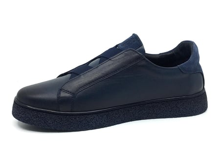 Catelli %100 Deri Tam Ortopedik Yumuşak İç Taban Erkek Kışlık Rahat Günlük Lastikli Sneaker Ayakkabı 40-44