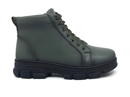 Taşpınar %100 Hakiki Deri Kadın Kışlık Günlük Fermuarlı Sneaker Bot 36-41