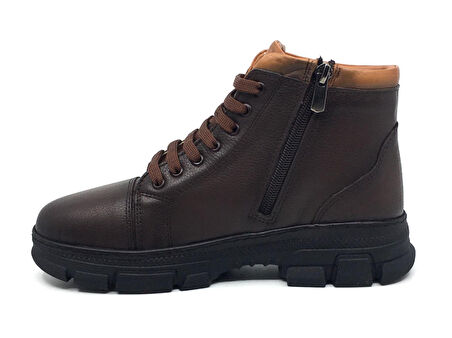 Taşpınar %100 Hakiki Deri Kadın Kışlık Günlük Fermuarlı Sneaker Bot 36-41