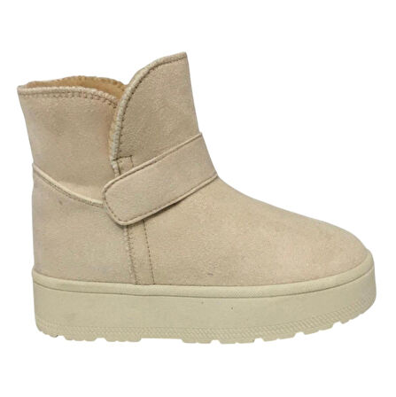 GLIESE Kadın Platform Kalın Taban Günlük İçi Kürklü Ayağı Üşütmez Bot & Bootie 36-40