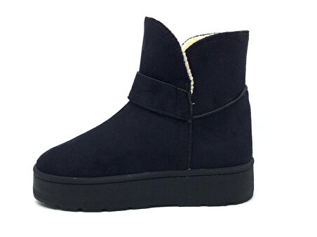 GLIESE Kadın Platform Kalın Taban Günlük İçi Kürklü Ayağı Üşütmez Bot & Bootie 36-40