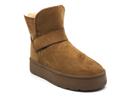 GLIESE Kadın Platform Kalın Taban Günlük İçi Kürklü Ayağı Üşütmez Bot & Bootie 36-40