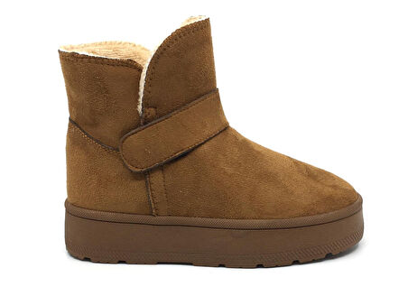 GLIESE Kadın Platform Kalın Taban Günlük İçi Kürklü Ayağı Üşütmez Bot & Bootie 36-40