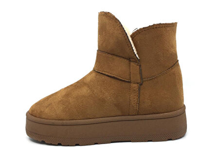 GLIESE Kadın Platform Kalın Taban Günlük İçi Kürklü Ayağı Üşütmez Bot & Bootie 36-40