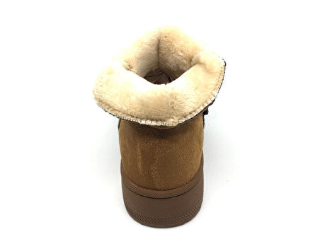 GLIESE Kadın Platform Kalın Taban Günlük İçi Kürklü Ayağı Üşütmez Bot & Bootie 36-40