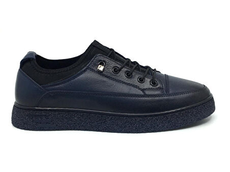 Catelli %100 Deri Ortopedik Erkek Kışlık Rahat Günlük Bağsız Sneaker Ayakkabı 40-44