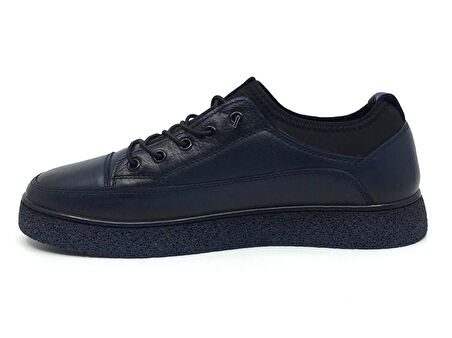 Catelli %100 Deri Ortopedik Erkek Kışlık Rahat Günlük Bağsız Sneaker Ayakkabı 40-44