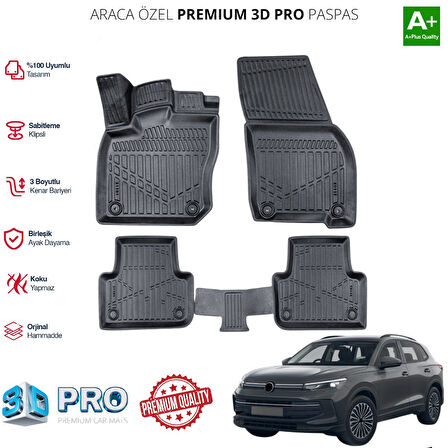 VOLKSWAGEN TİGUAN ARACA ÖZEL 3D PASPAS 2024 2025 2026 2027