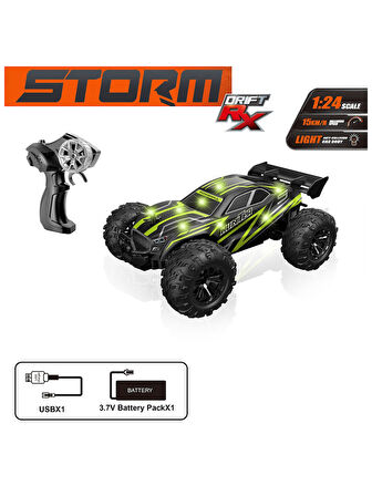 Vardem 2.4G Sarjlı Storm Off Road Işıklı Araba Yeşil