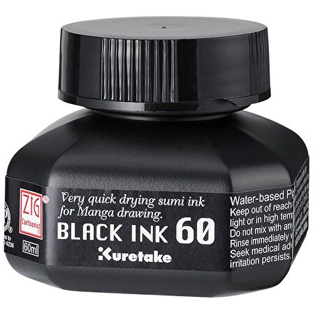 Zig Black Ink 60ml Siyah Mürekkep