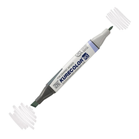 Zig Kurecolor Kc3000 Twin S Marker Kalem 801 Light Gray