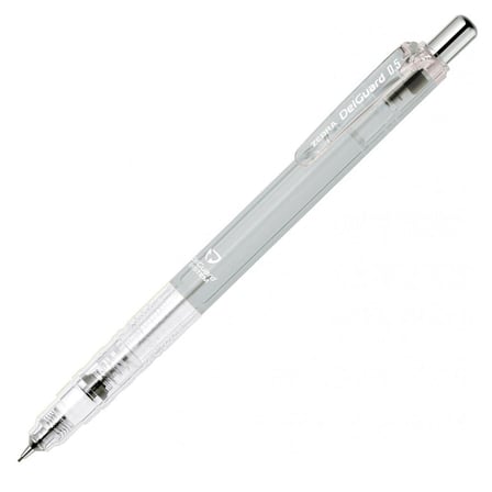 Zebra DelGuard Light Smoky Edition Mekanik Kurşun Kalem 0.5mm Gri P-MAZ84-SMGR