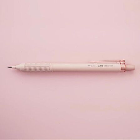 Tombow Mono Graph Lite Mekanik Versatil Uçlu Kalem 0.5 Gri Pembe Blisterli (DPA-122G)