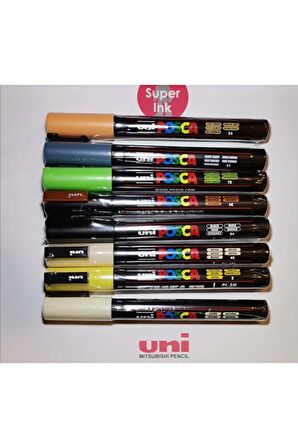 Uni Posca Unı Posca Pc-3m 8'li Set