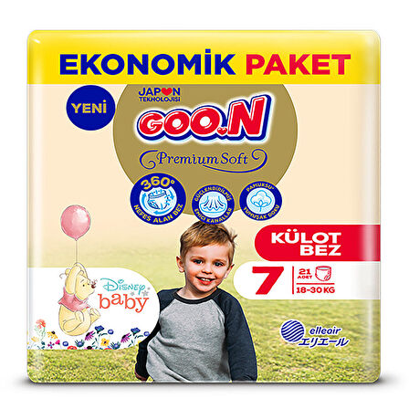 Goon Külot Bez Premium 7 Beden 21'li 18-30 Kg