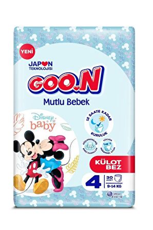 Goon Mutlu Bebek Külot Bez Jumbo 4 Numara 30'lu 