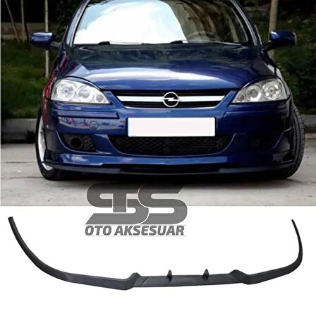 Opel Corsa C Cupra R Uyumlu Ön Lip Mat Siyah Ön Tampon Lip