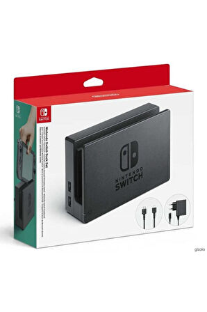 Nintendo Switch TV Dock Set - Dock+Adaptör+HDMI Orijinal Ürün - 