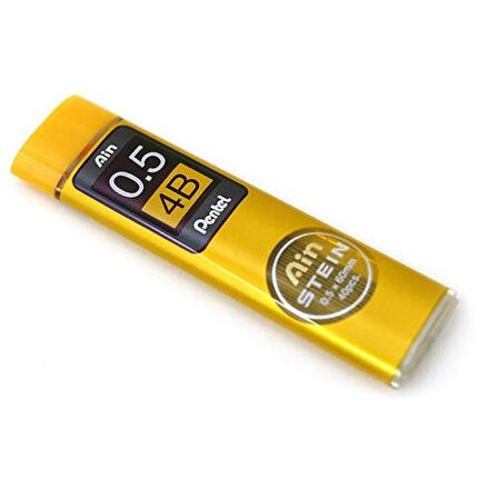 Pentel Ain Stein Min (Mekanik Kurşun Kalem Ucu) 0.5 mm 4B 40'lı Tüp