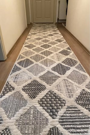 Enti Step 2202 Gri Hav Toz Vermez Yumuşak Dokulu Mutfak Koridor Oturma Grubu Halı
