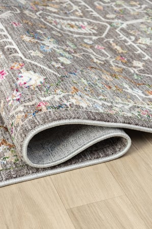 Seyran Monde 803 Çok Renkli Antialerjik Polyester Makine Halısı – %100 Pamuk Taban, Düz Saçak