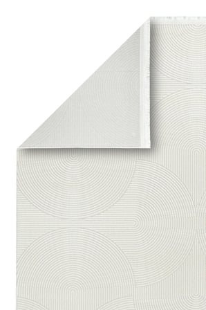 Halı Sepeti Duru Serisi 920A Krem Modern Desenli Makine Halısı Yumuşak Dokulu Hav Salon Halısı