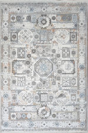 Antik 16 Dokuma Tabanlı Antialerjik Dikdörtgen Halı - Orta Havlı Düz Saçaklı Çok Renkli Salon Halısı