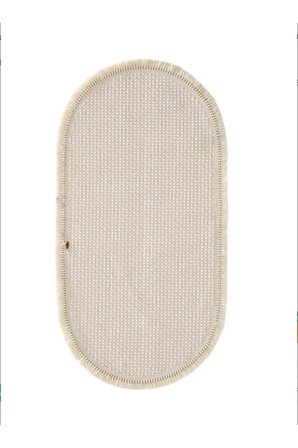 Vega 1451 Krem Oval Modern Hav Toz Tutmayan Koridor Salon Yatak Odası Oturma Odası Banyo Halısı