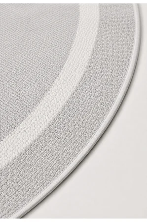 Modern Sisal 8001 Gri Krem Daire Leke Tutmayan Kaymaz Taban Salon Mutfak Koridor Balkon Halısı