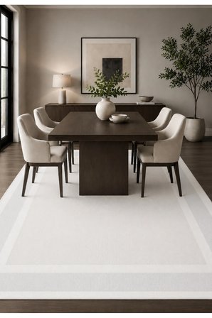 Modern Sisal 8001 Beyaz Leke Tutmayan Kaymaz Taban Salon Mutfak Koridor Balkon Halısı