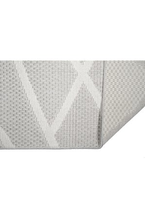 Modern Sisal 8002 Gri Krem Leke Tutmayan Kaymaz Taban Salon Mutfak Koridor Balkon Halısı