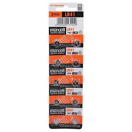 MAXELL LR41 ALKALİN PİL 10'LU