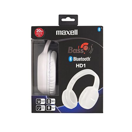 Maxell B13-HD1 Bass 13 Kulak Üstü Bluetooth Kulaklık - Beyaz