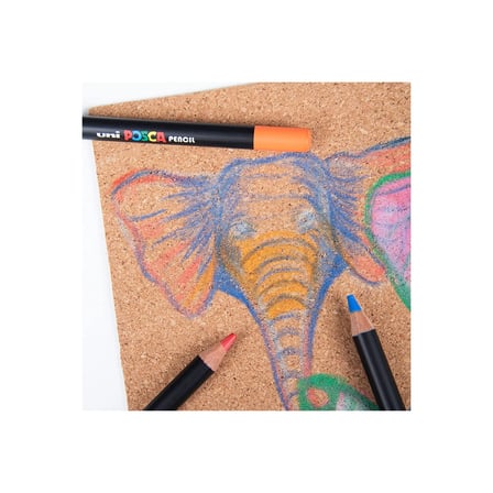Uni-Ball Posca Pencıl Boya Kalemi Turuncu