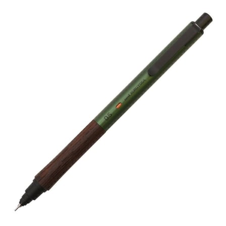 Mitsubishi Pencil Kurutoga Wood 0.5mm  Forest Green