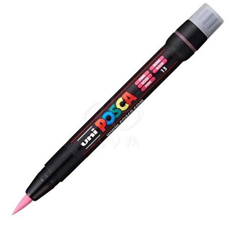 Uni Posca Fırça Uçlu Marker PCF-350 Pembe